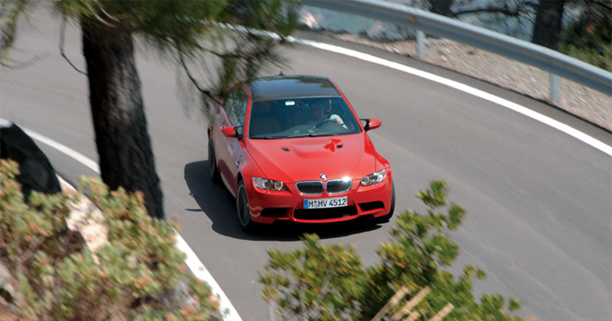 BMW M3 sideways