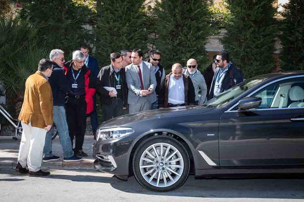 BMW 5 Series parking