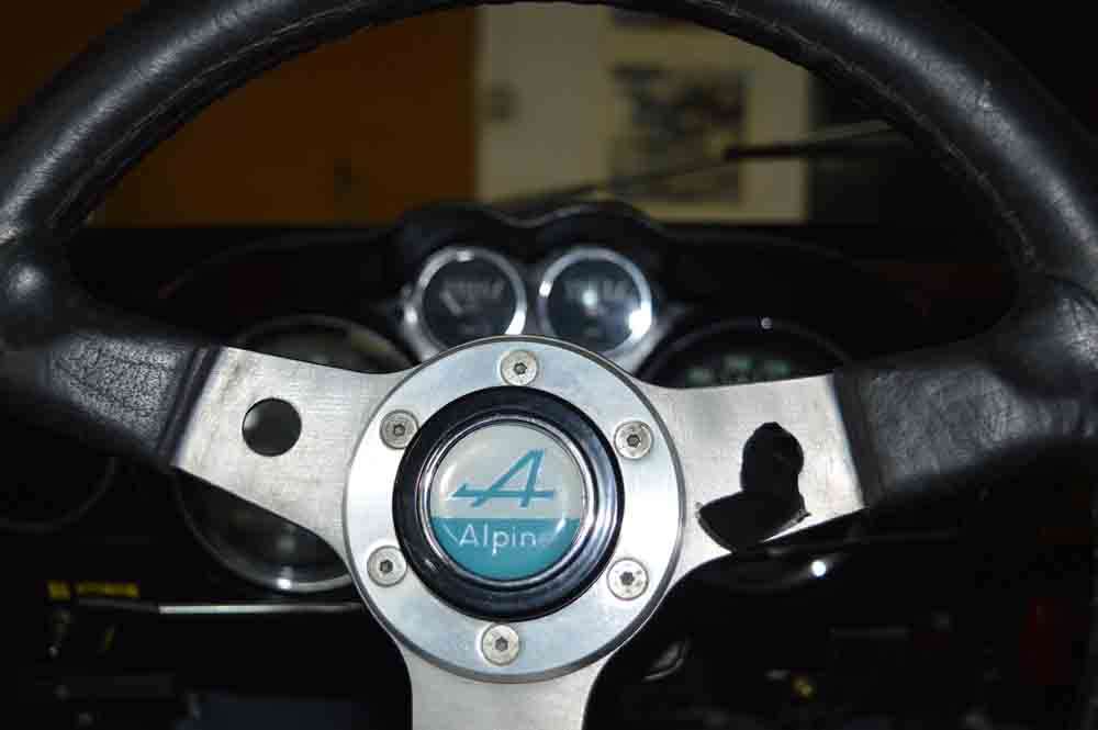 Alpine A110 Group 4 steering wheel