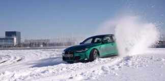 BMW M3 χιόνια πίστα