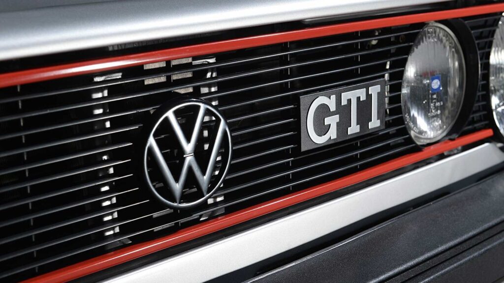 VW Golf GTI Mk1 red stripe